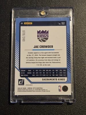 2024-25 Donruss Optic #52 Jae Crowder Premium Box Set #/249 - Thumbnail 2