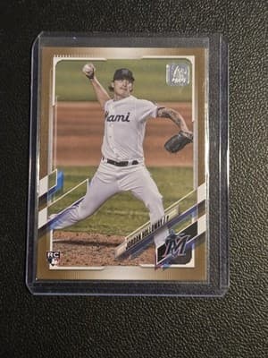 2021 Topps Update #US82 Jordan Holloway Gold #/2021 - Image 1