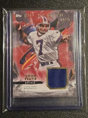 2024 Topps Inception #RC-DF Doug Flutie Relics Red #/75 - Image 1