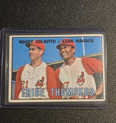 1967 O-Pee-Chee #109 Tribe Thumpers (Rocky Colavito / Leon Wagner) - Image 1
