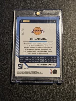 2024-25 Donruss Optic #18 Rui Hachimura Premium Box Set #/249 - Thumbnail 2