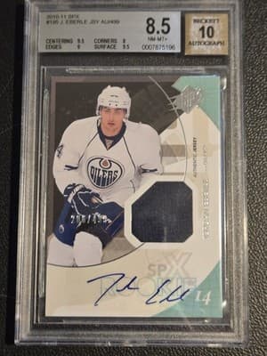 2010-11 SPx #195 Jordan Eberle BGS 8.5 / 10 auto #/499 RC - Image 1