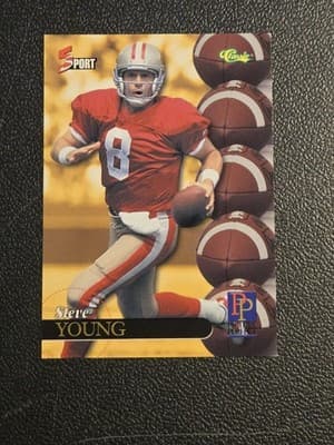 1995 Classic Five Sport #191 Steve Young - Image 1