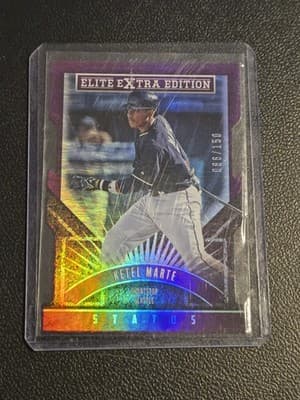 2015 Panini Elite Extra Edition #101 Ketel Marte Purple Status-Die Cut #/150 - Image 1