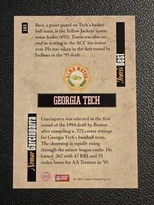 1995 Classic Five Sport #183 Nomar Garciaparra / Travis Best AM - Thumbnail 2