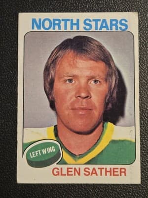 1975-76 Topps #222 Glen Sather - Image 1