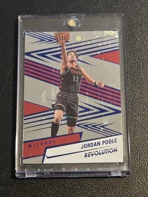 2024-25 Panini Revolution #28 Jordan Poole Blue Cosmo #/285 - Image 1