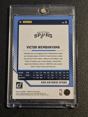 2024-25 Donruss #6 Victor Wembanyama - Thumbnail 2
