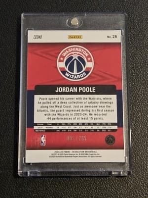 2024-25 Panini Revolution #28 Jordan Poole Blue Cosmo #/285 - Thumbnail 2