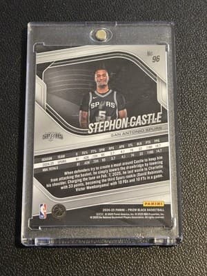 2024-25 Panini Prizm Black #96 Stephon Castle - Thumbnail 2