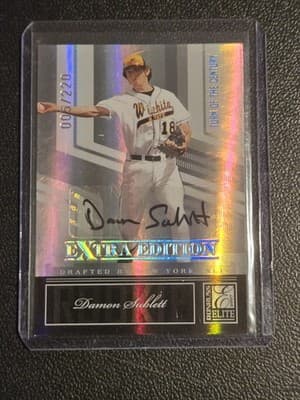 2007 Donruss Elite Extra Damon Sublett Signature Turn of the Century #/220 - Image 1