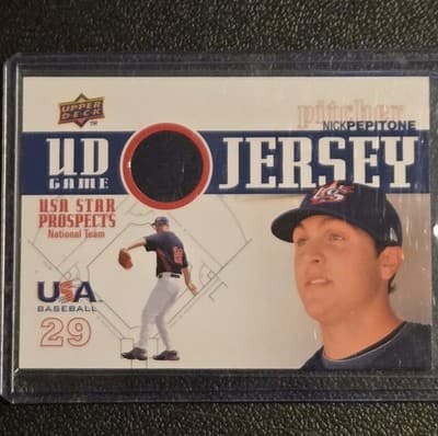 2009 Upper Deck Signature Stars #GJU-35 Nick Pepitone USA Star Prospects Jerseys - Image 1