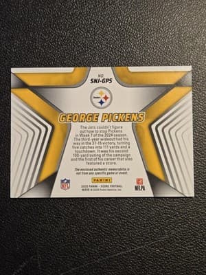 2025 Score #SNJ-GPS George Pickens Stars of the NFL Jerseys - Thumbnail 2