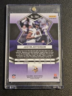 2022 Panini Mosaic #264 Justin Jefferson Silver - Thumbnail 2