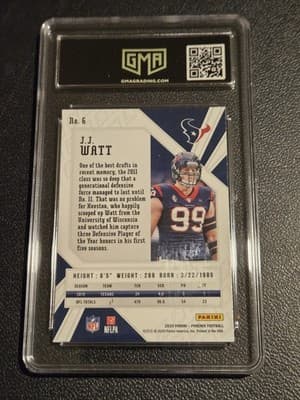 2020 Panini Phoenix #6 J.J. Watt Fire Burst GMA 10 - Thumbnail 2
