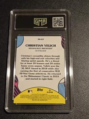 2025 Topps #SS-23 Christian Yelich Summer Superstars GMA 10 - Thumbnail 2