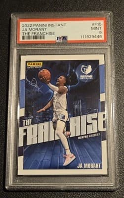 2022-23 Panini Instant NBA The Franchise #F15 Ja Morant #/1436 PSA 9 - Image 1