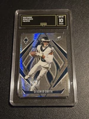 2024 Panini Phoenix #48 DeVonta Smith Hyper GMA 10 - Image 1