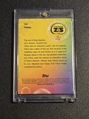 2025 Topps Chrome SpongeBob SquarePants 25th Anniversary #196 Triton - Thumbnail 2