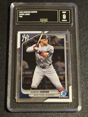 2024 Bowman Chrome #80 Aaron Judge GMA 9 - Image 1