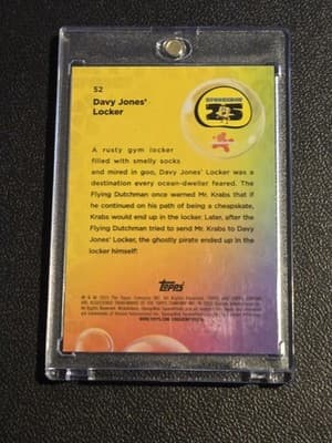 2025 Topps Chrome SpongeBob SquarePants 25th Anniversary #52 Davy Jones' Locker - Thumbnail 2