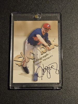 1999 SkyBox Premium #NNO Javier Vazquez Autographics - Image 1