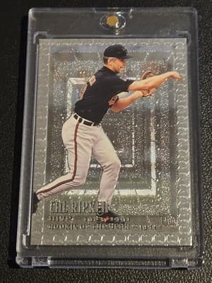 1995 Topps Embossed #113 Cal Ripken Jr. - Image 1