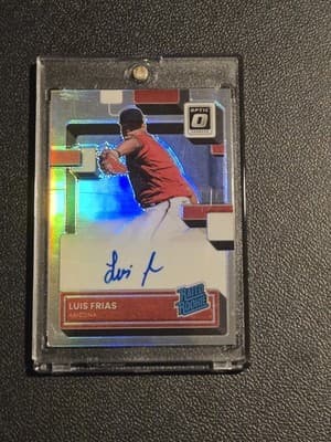 2022 Donruss Optic #RRS-LF Luis Frias Rated Rookie Signatures - Image 1