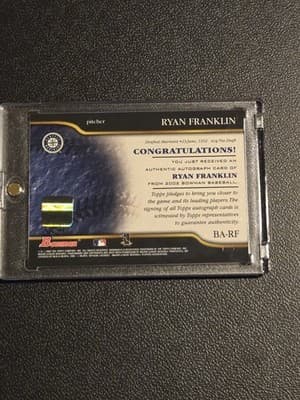 2002 Bowman #BA-RF Ryan Franklin Autographs - Thumbnail 2