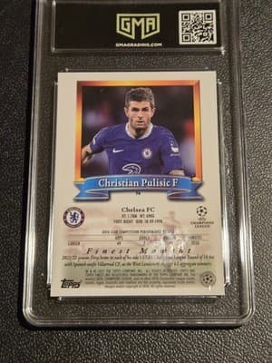 2022-23 Topps Finest Flashbacks UEFA Club Competitions Christian Pulisic GMA 10 - Thumbnail 2