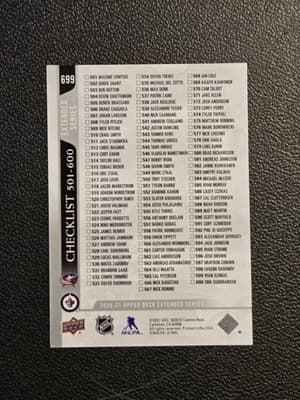 2020-21 Upper Deck #699 Patrik Laine / Pierre-Luc Dubois CL - Thumbnail 2