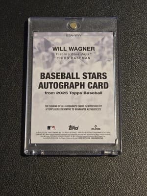 2025 Topps #BSA-WW Will Wagner Baseball Stars Autographs (Series One) - Thumbnail 2