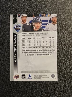 2020-21 Upper Deck #678 Mark Giordano - Thumbnail 2