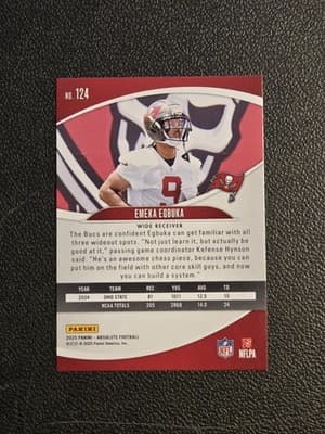 2025 Panini Absolute #124 Emeka Egbuka Retail - Thumbnail 2