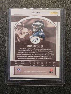 2020 Panini Chronicles #204 Jalen Hurts Legacy Update Rookies - Thumbnail 2