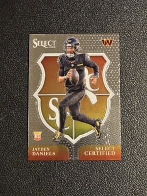 2024 Panini Select #2 Jayden Daniels Select Certified Rookies - Image 1