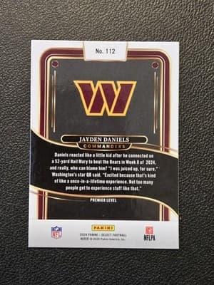 2024 Panini Select #112 Jayden Daniels - Thumbnail 2