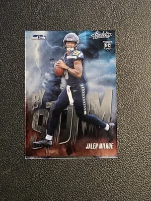 2025 Panini Absolute #6 Jalen Milroe By Storm off-centered - Image 1
