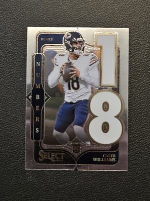 2024 Panini Select #19 Caleb Williams Select Numbers - Image 1