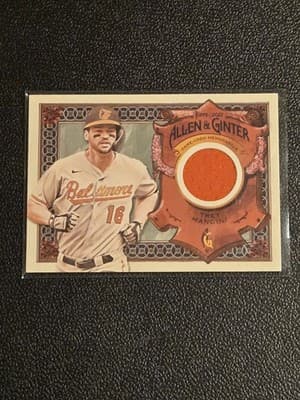 2022 Topps Allen & Ginter #AGRA-TM Trey Mancini Full-Size Relics A Design - Image 1