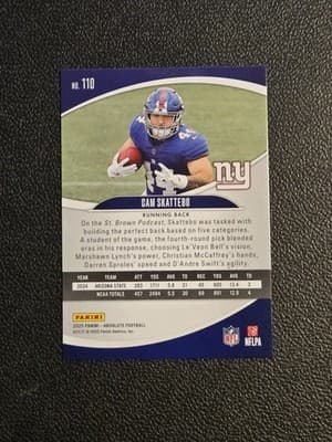 2025 Panini Absolute #110 Cam Skattebo Green - Thumbnail 2