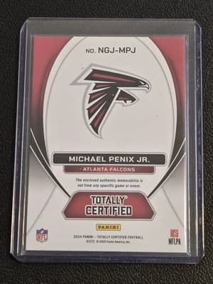 2024 Panini Totally Certified #NGJ-MPJ Michael Penix Jr. New Generation Jerseys - Thumbnail 2