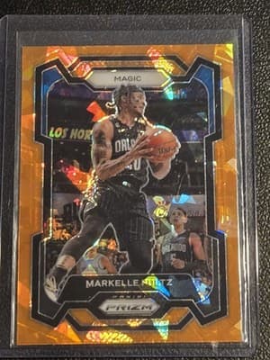2023-24 Panini Prizm #252 Markelle Fultz Prizms Orange Ice - Image 1
