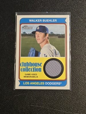 2023 Topps Heritage #CCR-WB Walker Buehler Clubhouse Collection Relics - Image 1