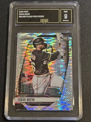 2025 Panini Prizm #216 Edgar Quero Pulsar Prizms GMA 9 #/499 - Image 1
