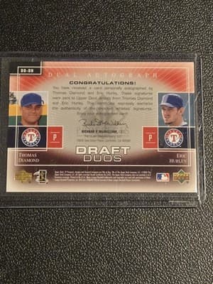 2004 SP Prospects Thomas Diamond / Eric Hurley Draft Duos Dual Autographs #/175 - Thumbnail 2