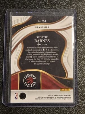 2023-24 Panini Select #254 Scottie Barnes Blue (Retail Base) - Thumbnail 2