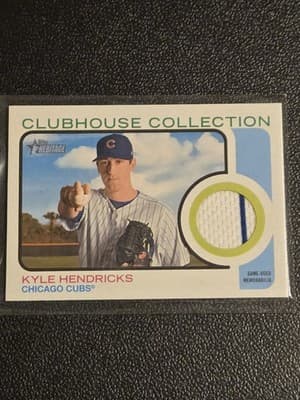 2022 Topps Heritage Kyle Hendricks Clubhouse Collection Relics High Number - Image 1