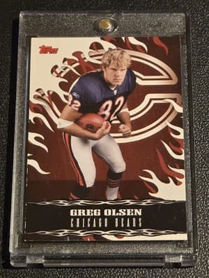 2007 Topps #10 Greg Olsen Red Hot Rookies - Image 1