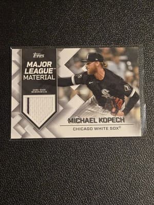 2022 Topps #MLM-MK Michael Kopech Major League Material Relics (Series Two) - Image 1